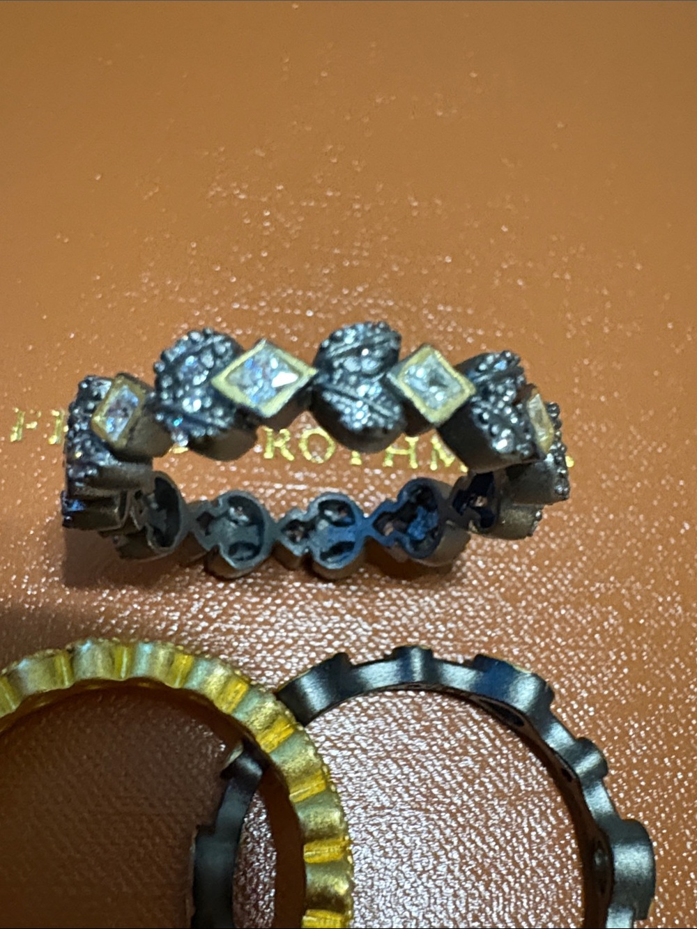 Freida Rothman size 9 Stackable Rings - 3 rings - Picture 5 of 7